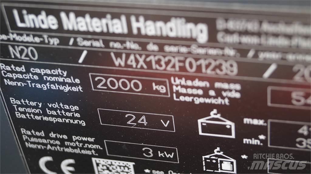 Linde N20 kurz Wózki kompletacyjne nisko unoszące