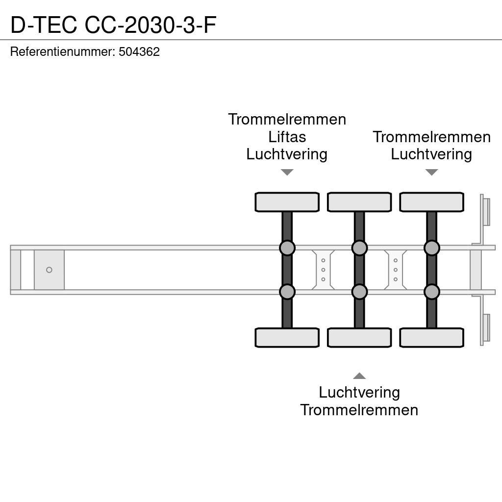 D-tec CC-2030-3-F Naczepy do transportu kontenerów