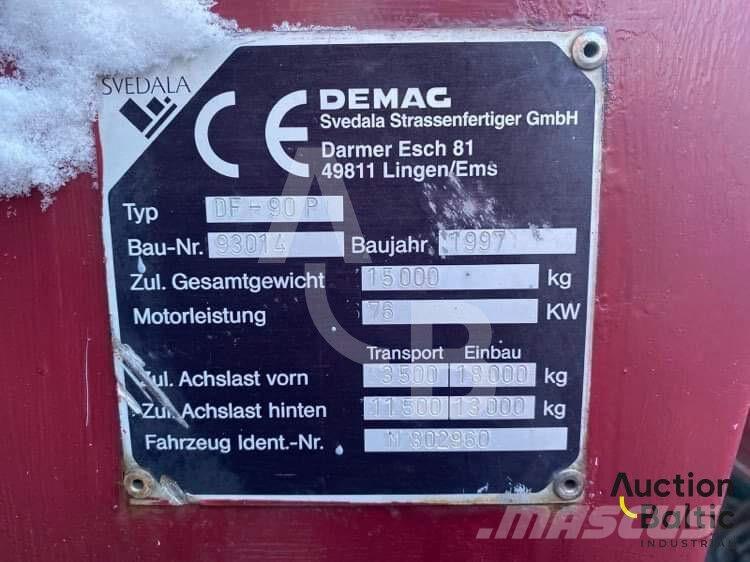 Demag DF 90 P Rozściełacze do asfaltu