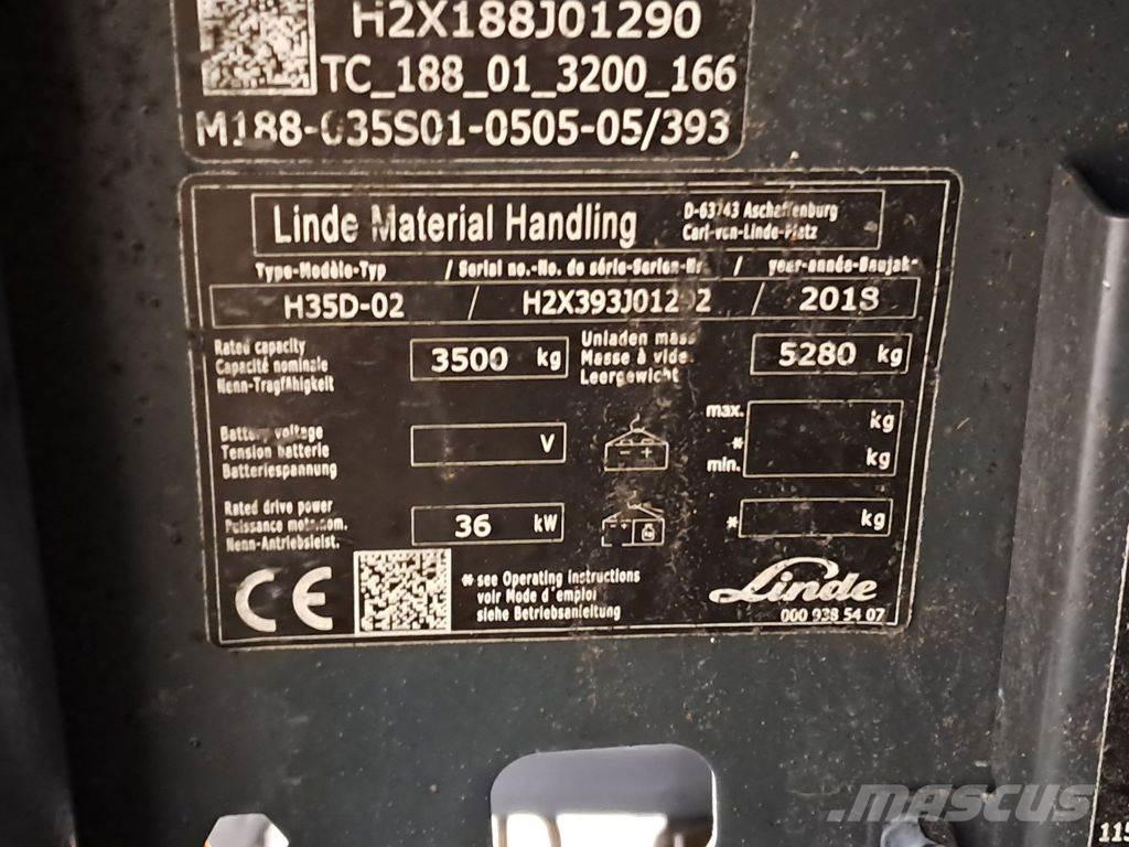 Linde H35D-02 Wózki Diesla
