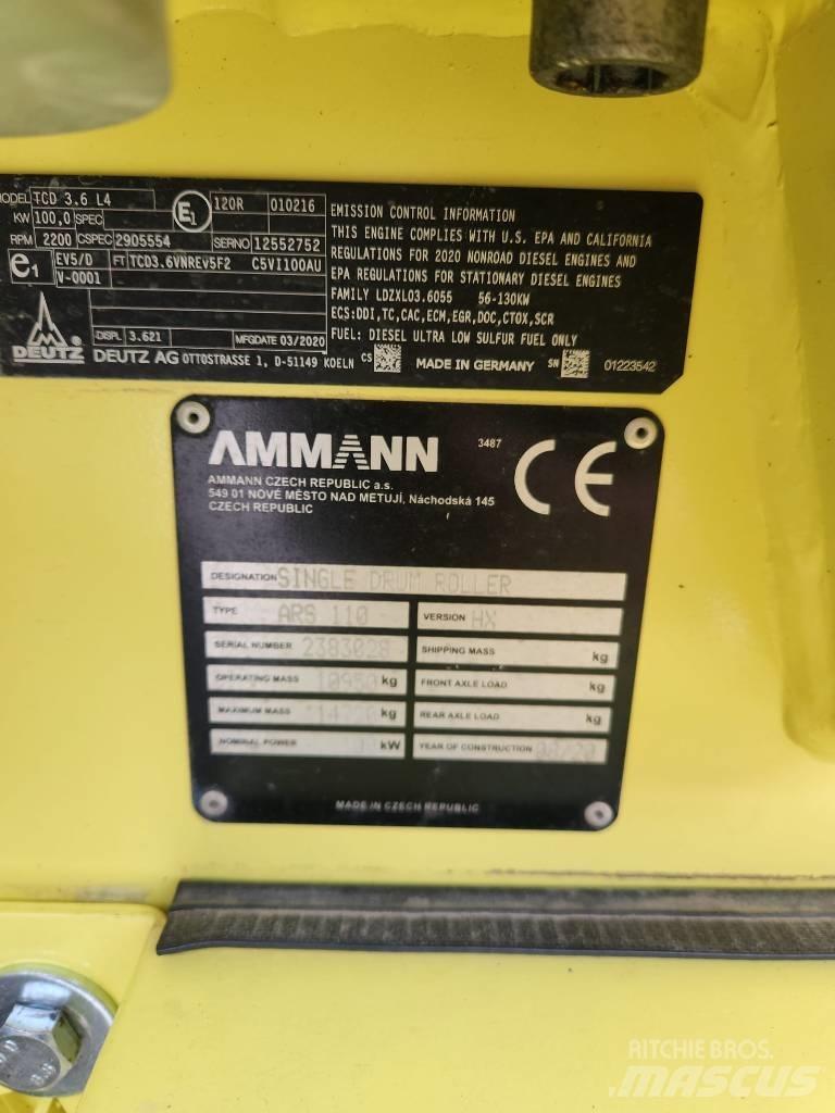 Ammann ARS 110 Walce jednobębnowe
