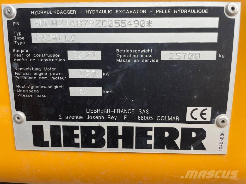 Liebherr R924 G8 Koparki gąsienicowe