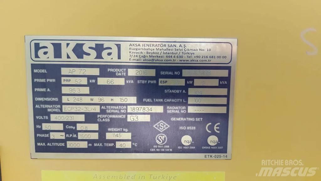 Perkins Aksa AP72 Agregaty prądotwórcze inne