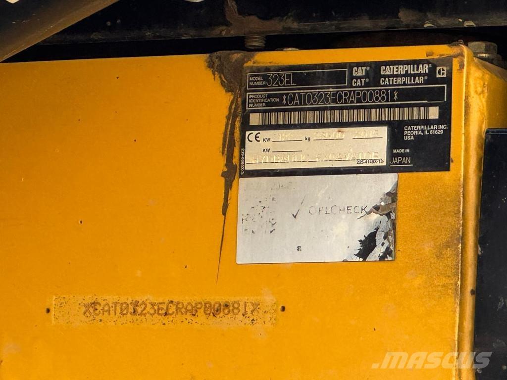 CAT 323EL Koparki gąsienicowe