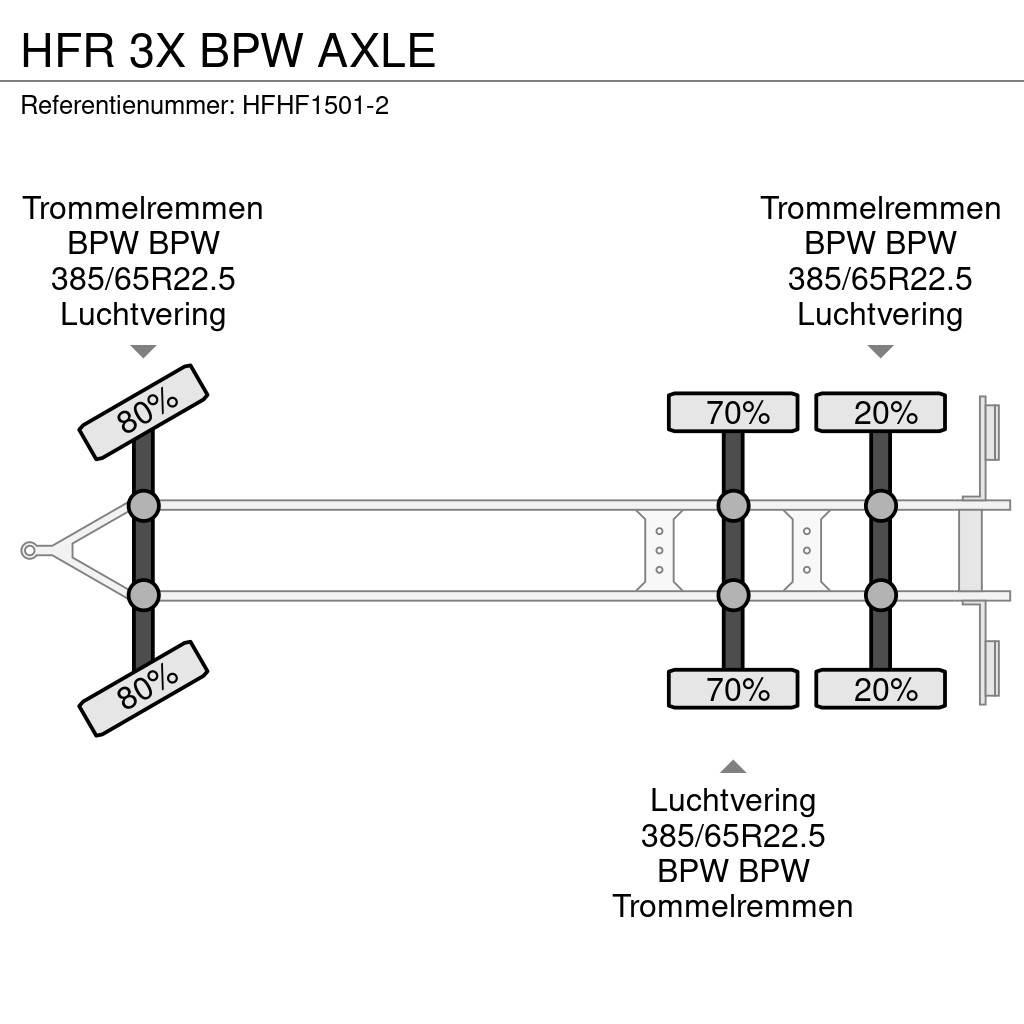 HFR 3X BPW AXLE Platformy / Przyczepy z otwieranymi burtami