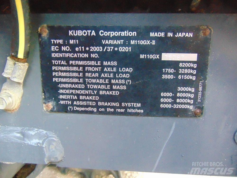 Kubota M 110 GX Ciągniki rolnicze