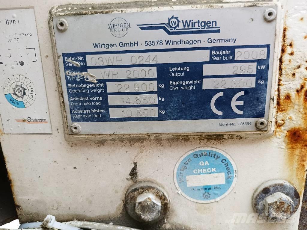 Wirtgen WR 2000 Recyklery do asfaltu