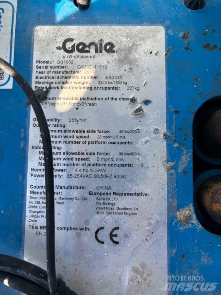 Genie GS 1932 Podnośniki nożycowe