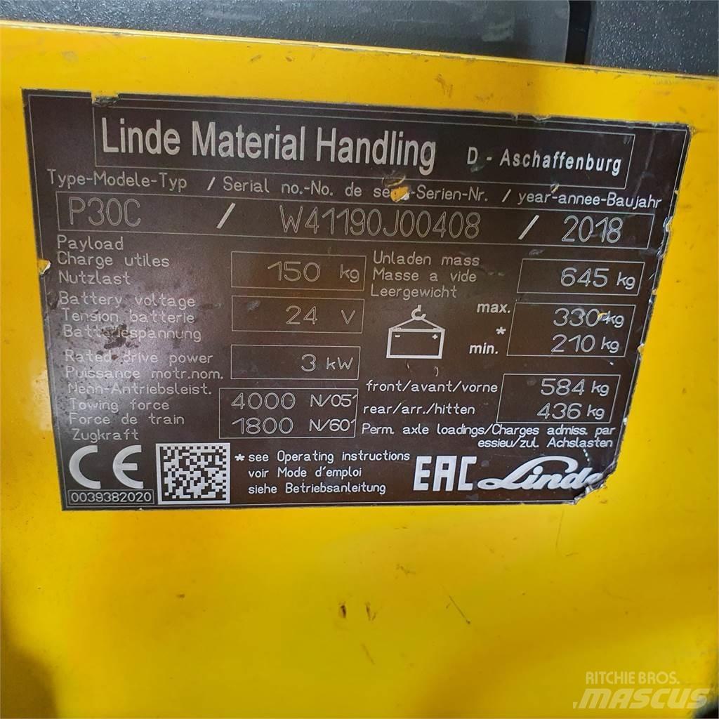 Linde P30C Wózki widłowe samochodowe ciągnące
