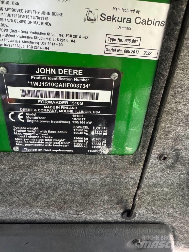 John Deere 1510G Forwardery
