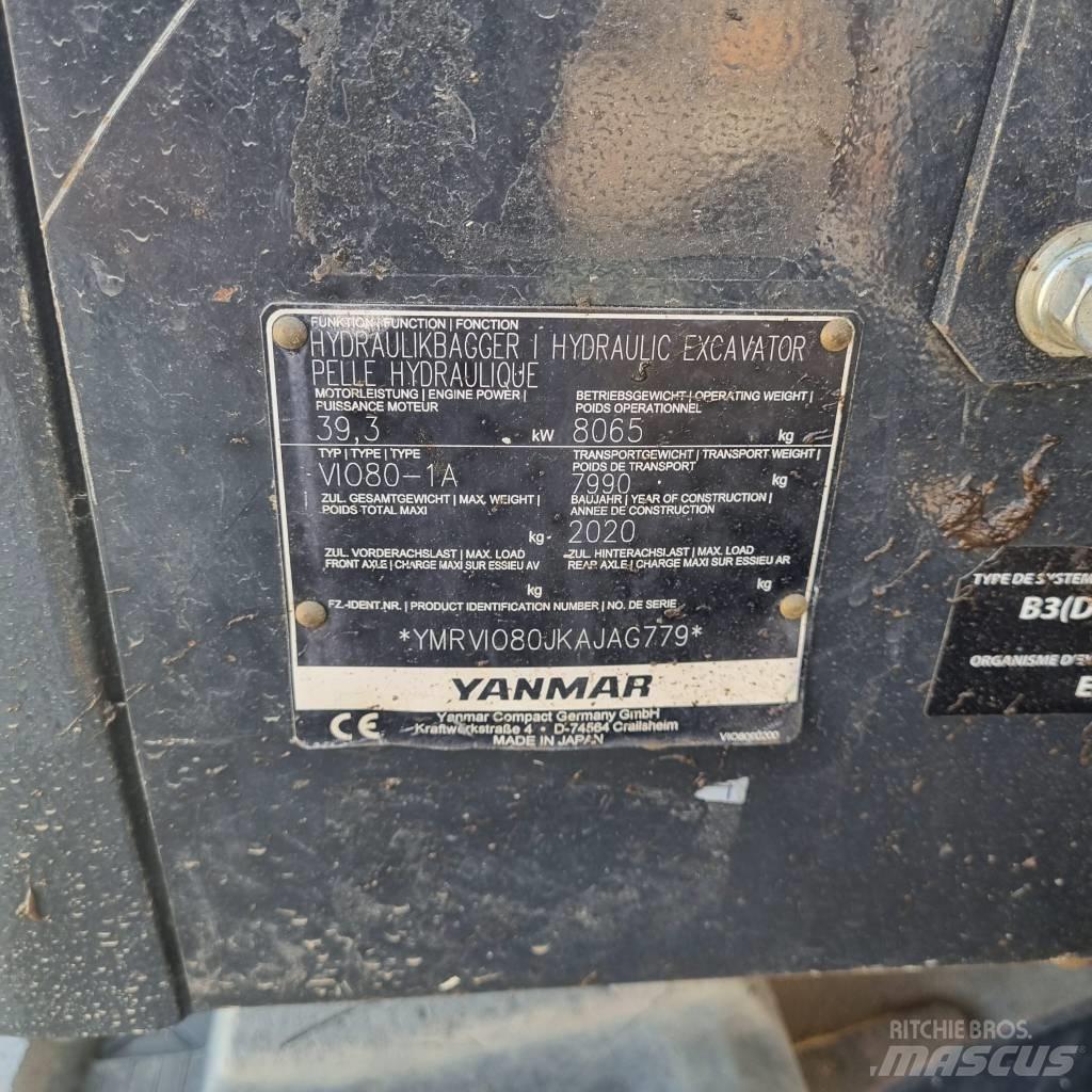 Yanmar Vio 80-1A Midikoparki  7t - 12t