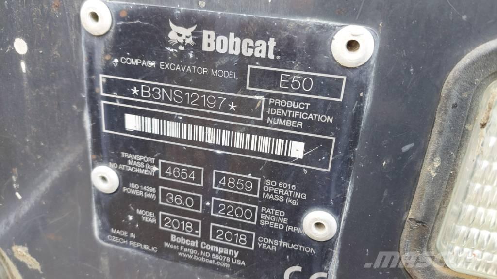 Bobcat E-50 BB-E50 Koparki gąsienicowe