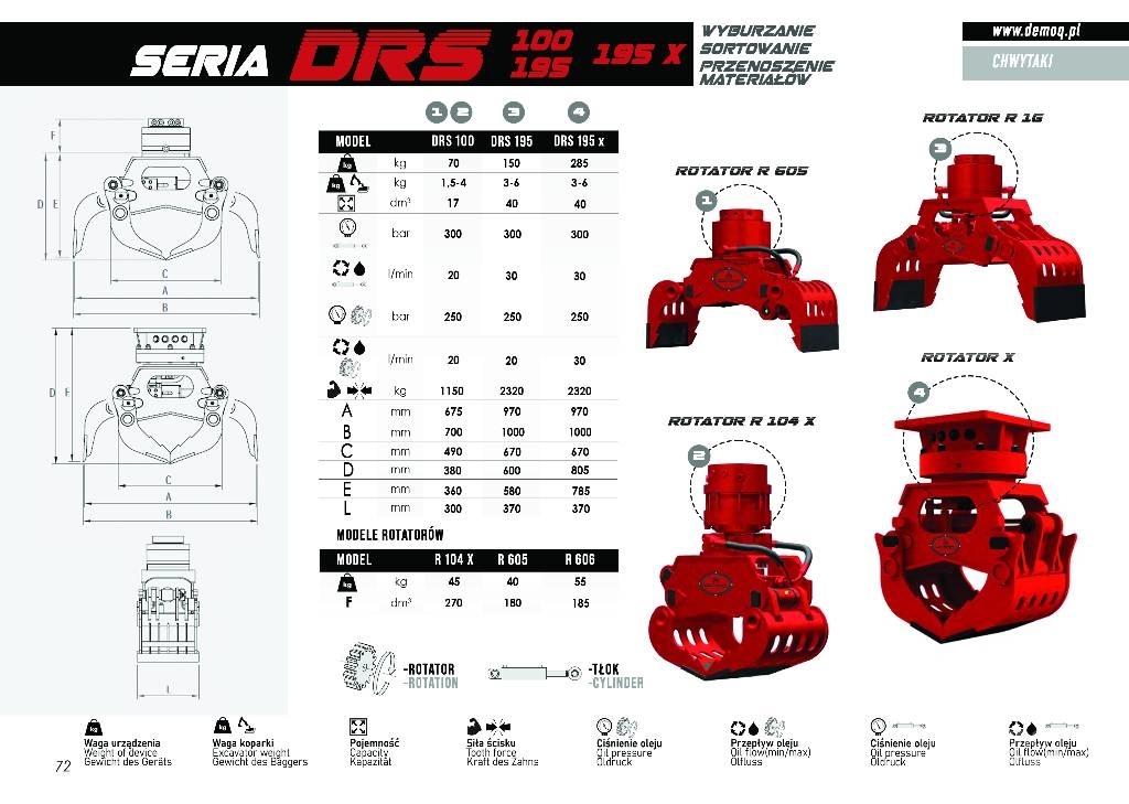  DEMOQ DSR1300 Chwytaki