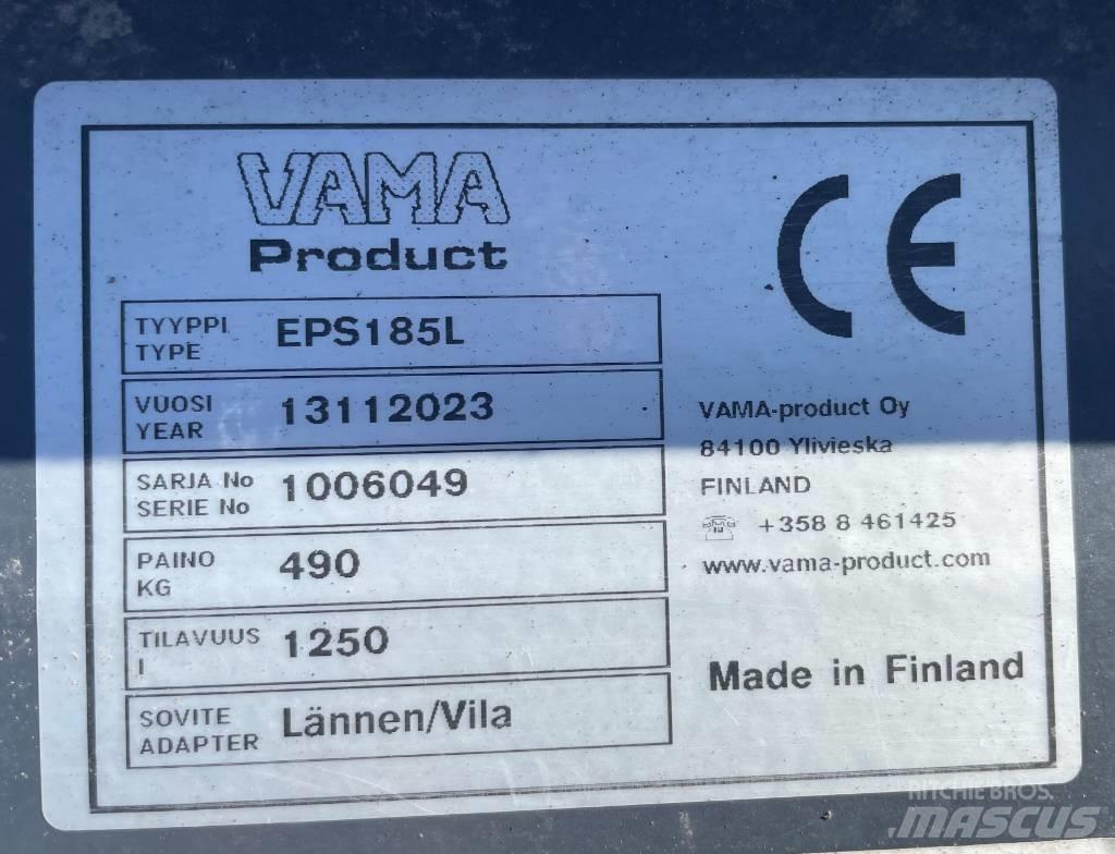 Vama EPL185L Osprzęt do ciągników  kompaktowych