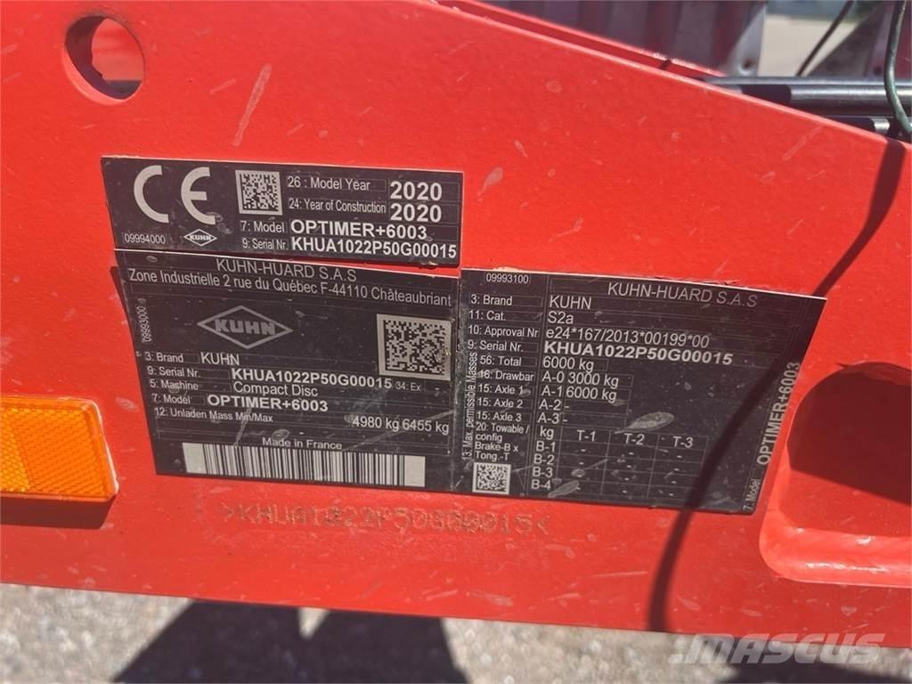 Kuhn Optimer + 6003 Maszyny rolnicze - Inne