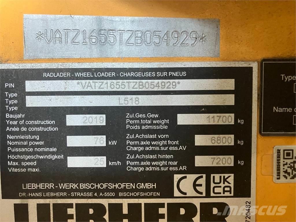 Liebherr L518 Ładowarki kołowe