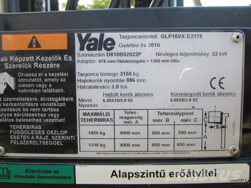 Yale GLP 16 VX Wózki LPG