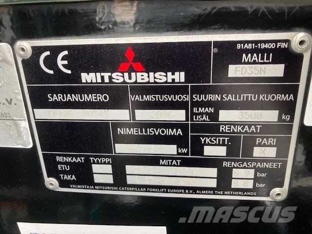 Mitsubishi FD35N Wózki Diesla