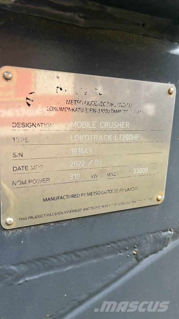 Metso LT 200 HP Kruszarki mobilne