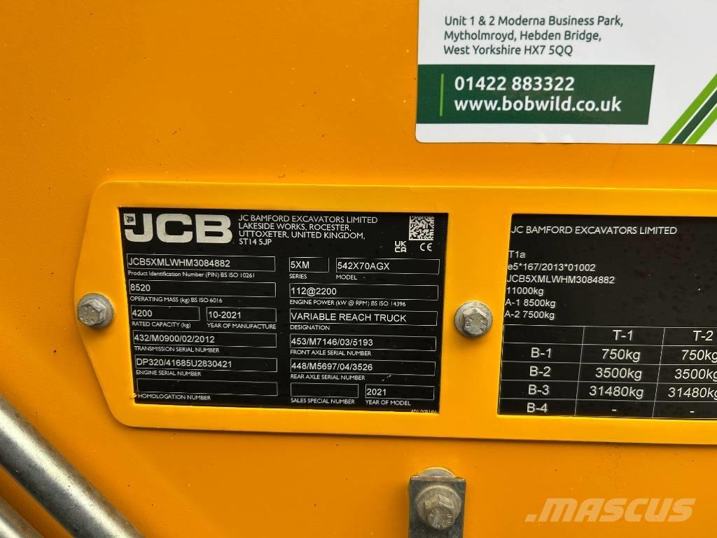 JCB 542-70 Agri Xtra Ładowarki rolnicze