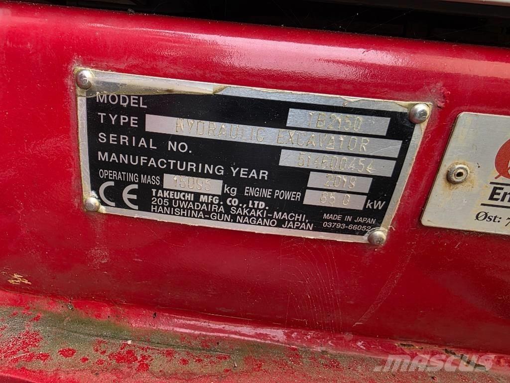 Takeuchi TB 2150 Koparki gąsienicowe