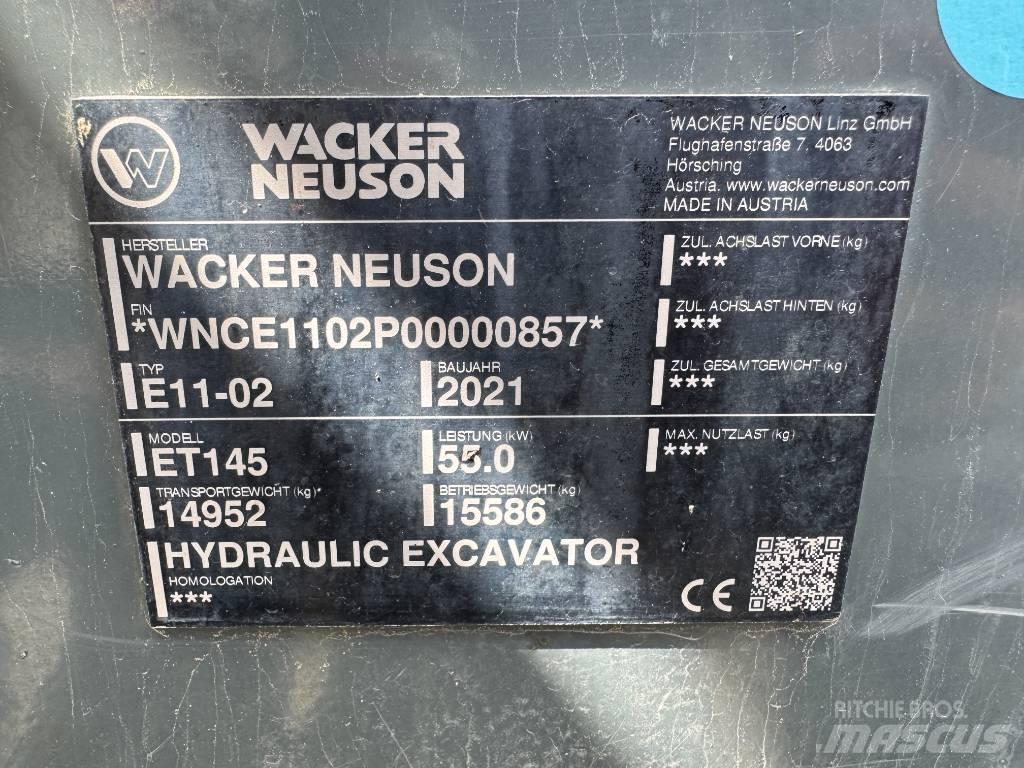 Wacker Neuson ET145 Koparki gąsienicowe