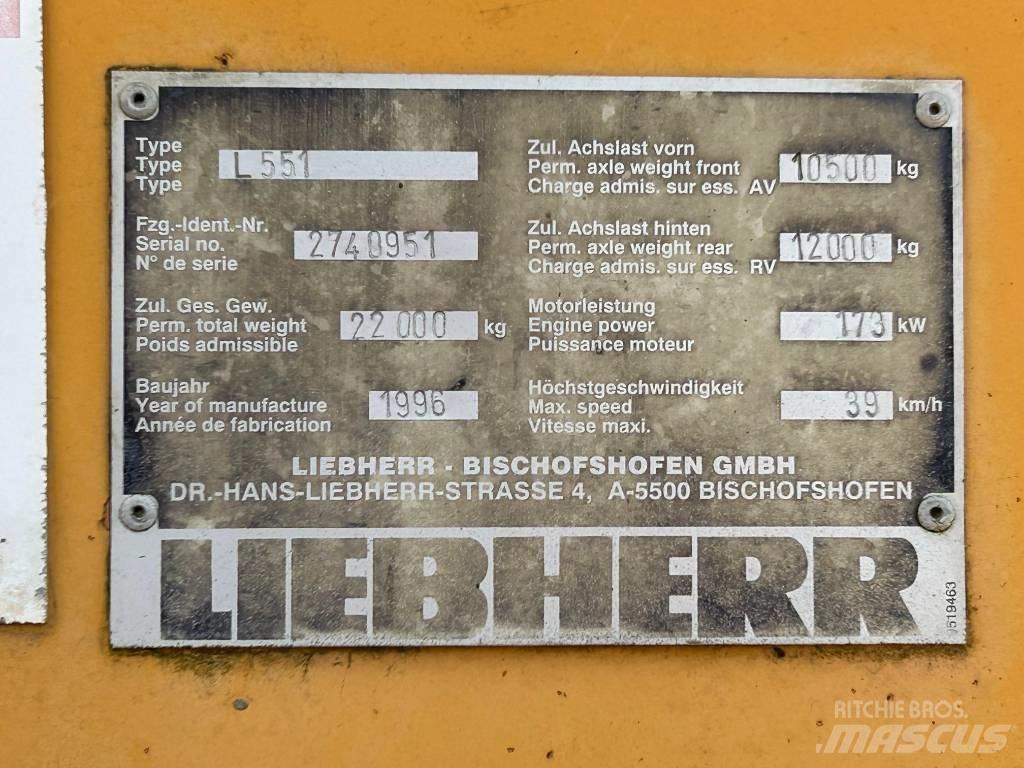 Liebherr L 551 Ładowarki kołowe