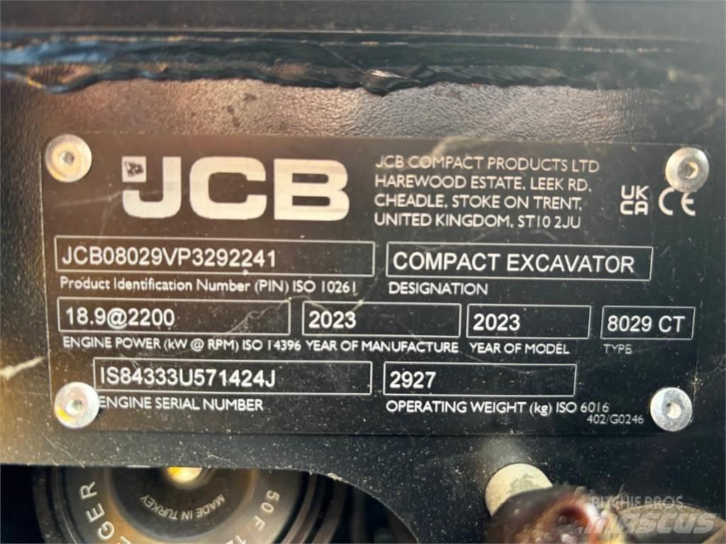 JCB 8029CTS Minikoparki