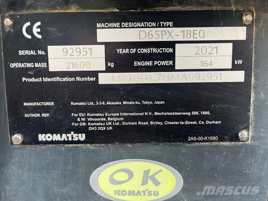Komatsu D65PX-18E0 Spycharki gąsienicowe