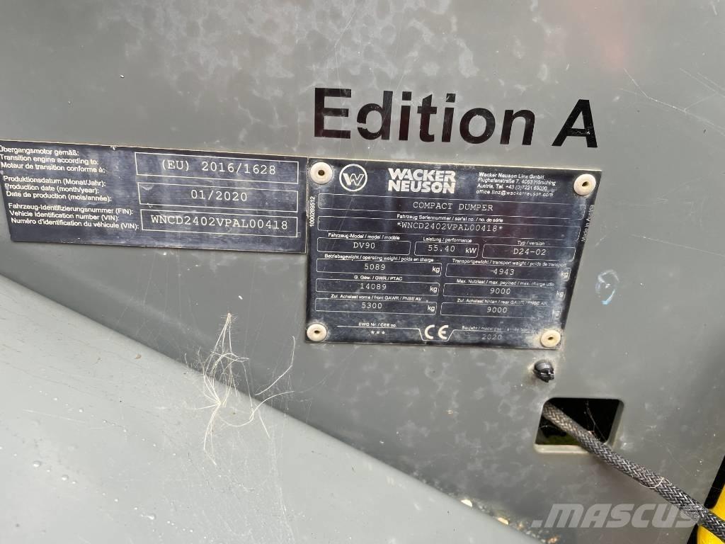 Wacker Neuson DV 90 Wozidła kolebkowe