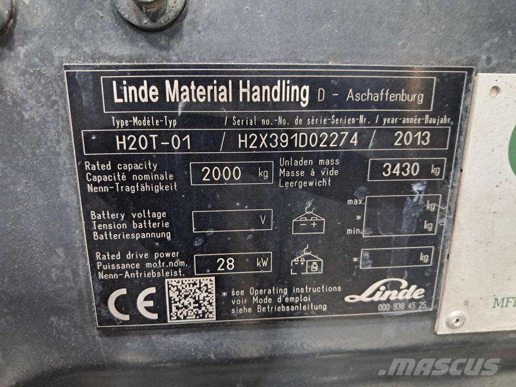 Linde H20T-02 Wózki LPG