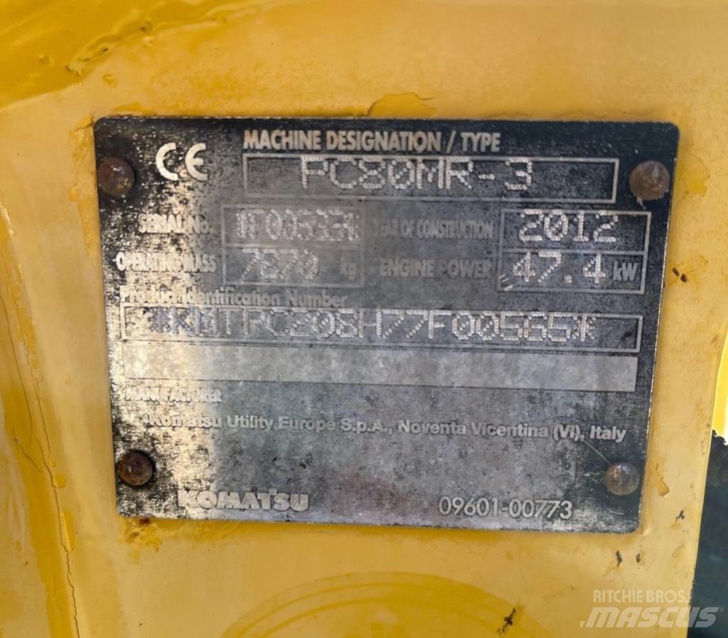 Komatsu PC 80 MR-3 Midikoparki  7t - 12t