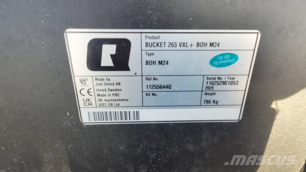 Quicke VXL+ 265 Akcesoria do ładowaczy czołowych