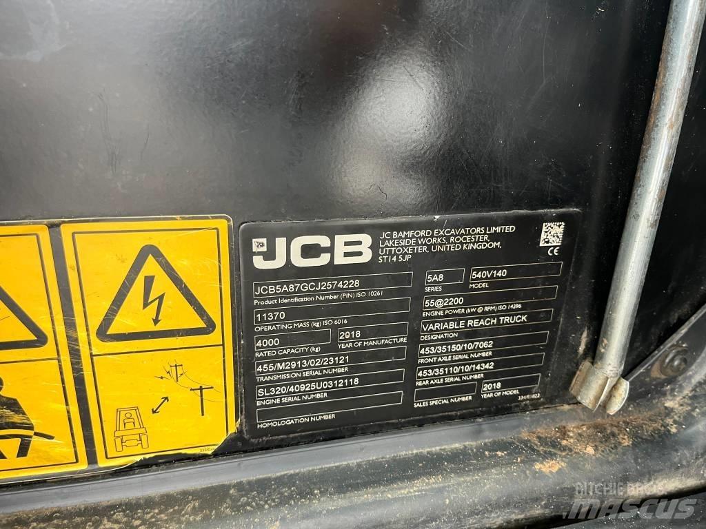 JCB 540-140 Ładowarki teleskopowe