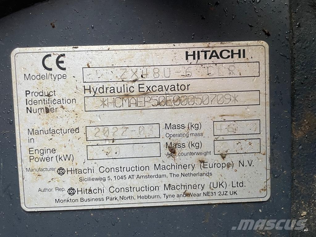 Hitachi ZX 48 U-6 Minikoparki