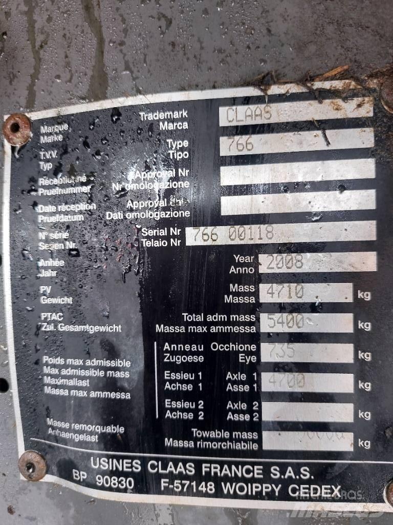 CLAAS kombipress 355 Prasy zwijające