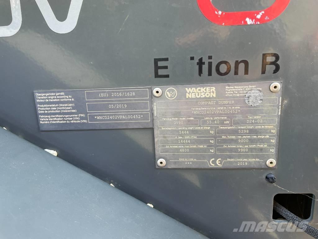 Wacker Neuson DV 90 Wozidła kolebkowe