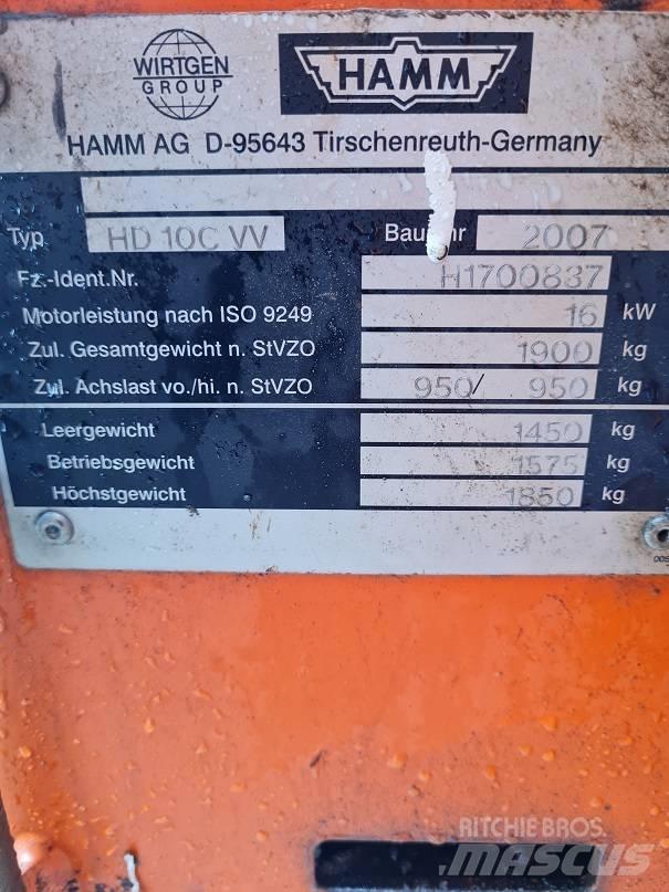 Hamm HD 10 C W Walce dwubębnowe