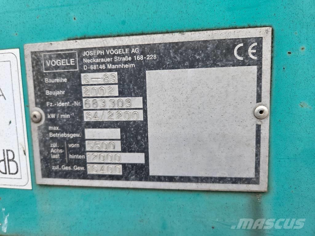 Vögele Super 1603 Rozściełacze do asfaltu