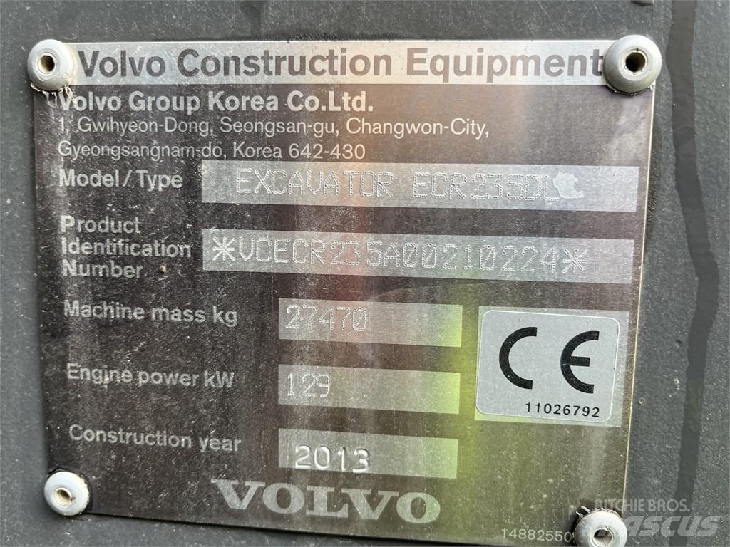 Volvo ECR 235 DL Koparki gąsienicowe