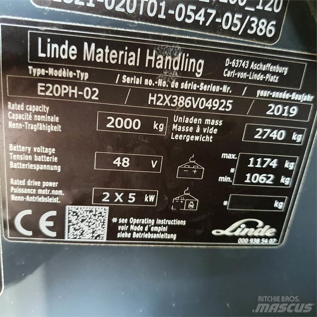 Linde E20PH Wózki elektryczne