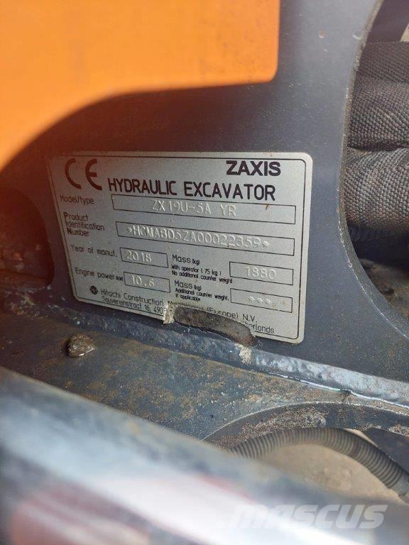 Hitachi ZX 19 U-5 Minikoparki