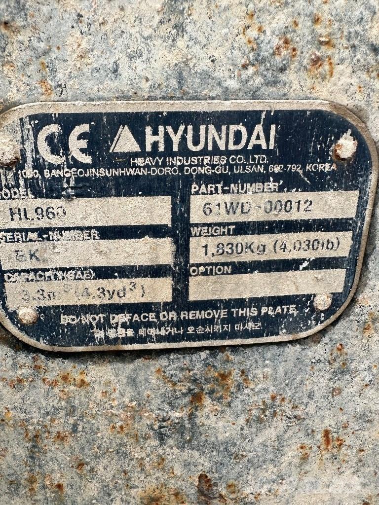Hyundai HL 960 Ładowarki kołowe