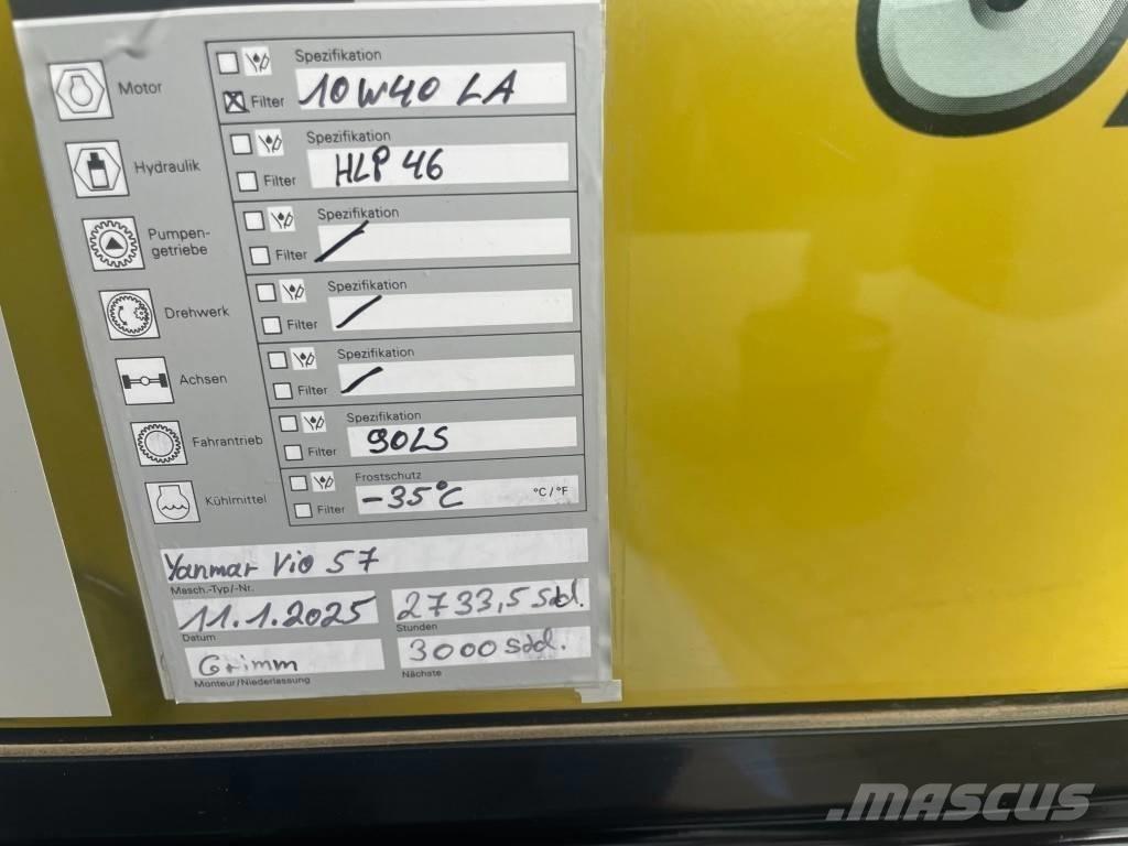 Yanmar Vio 57 - 6A Minikoparki