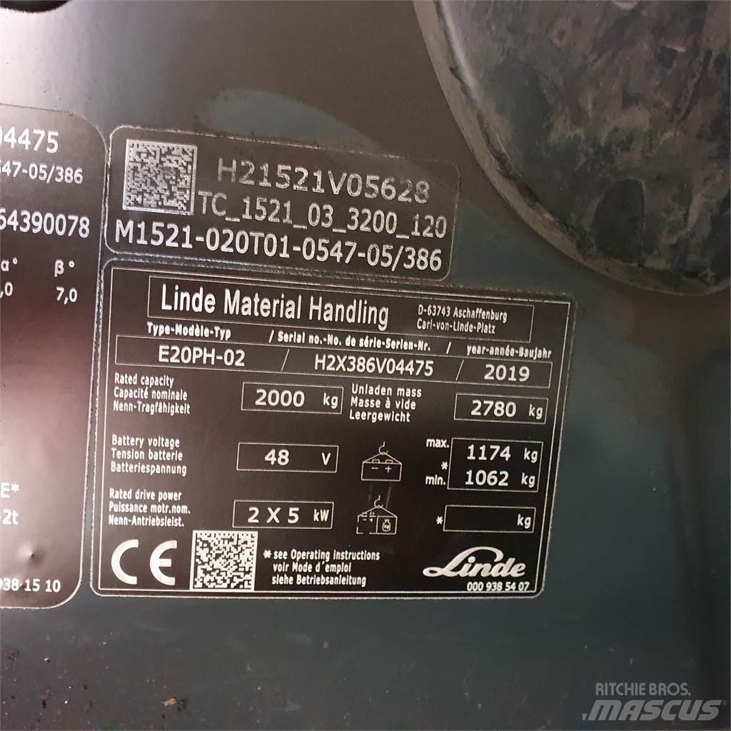 Linde E20PH Wózki elektryczne