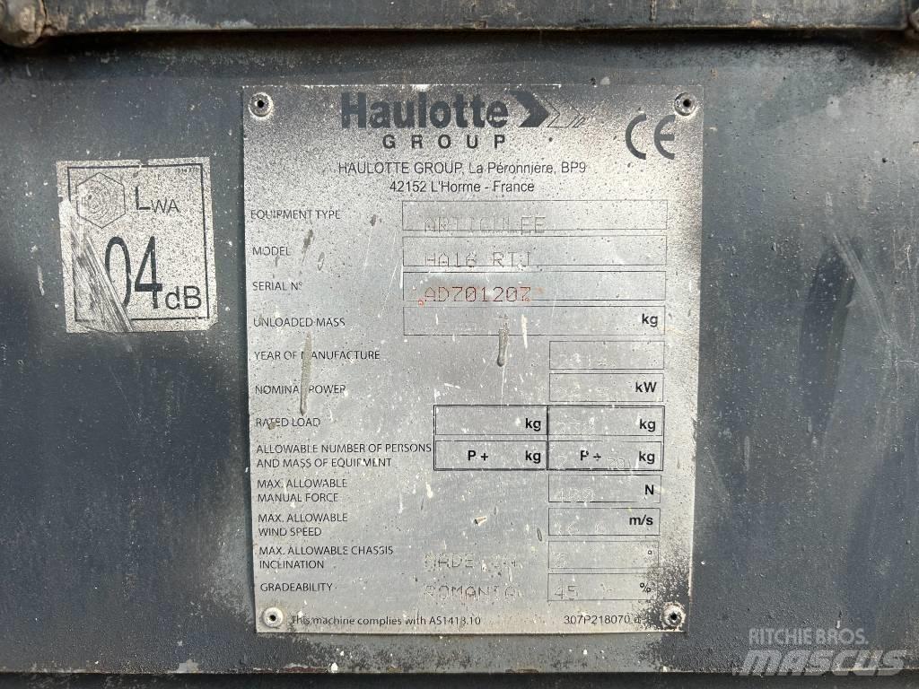Haulotte HA16RTJ Podnośniki przegubowe