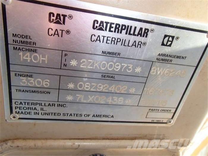 CAT 140 H Równiarki