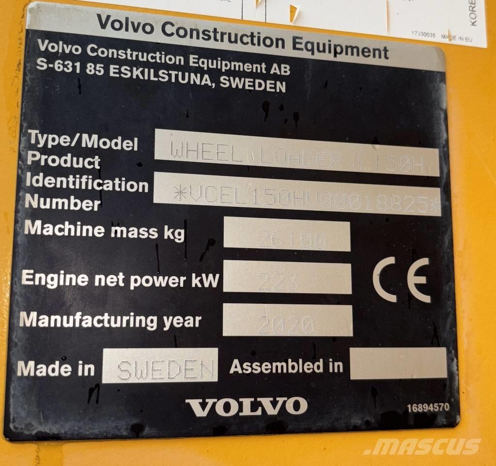 Volvo Radlader L150H Ładowarki kołowe