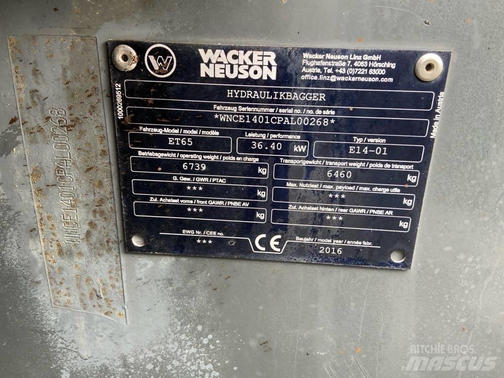 Wacker Neuson ET65 Koparki gąsienicowe