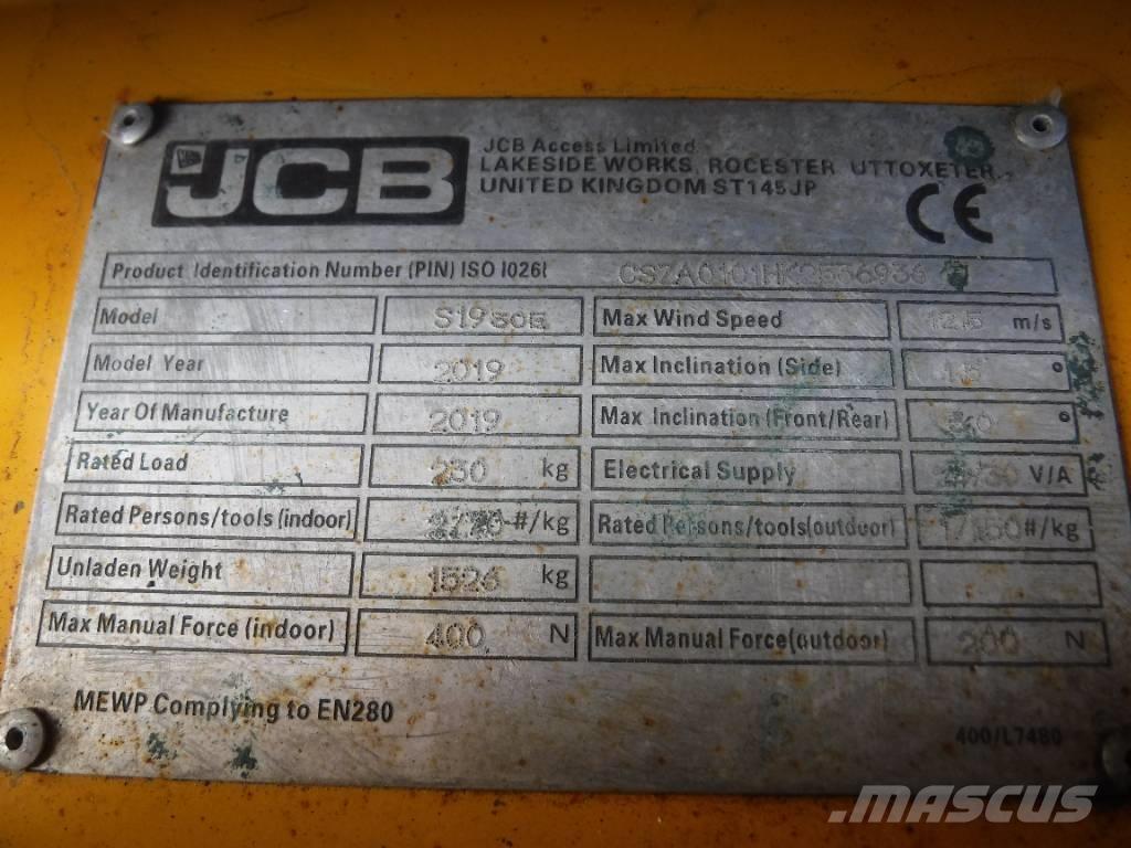 JCB S 1930 E Podnośniki nożycowe